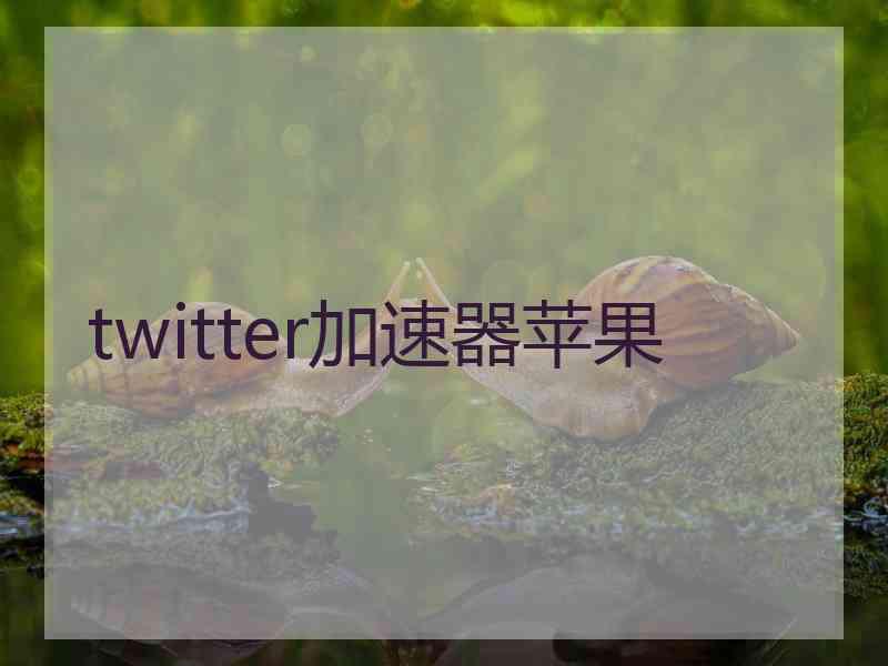 twitter加速器苹果