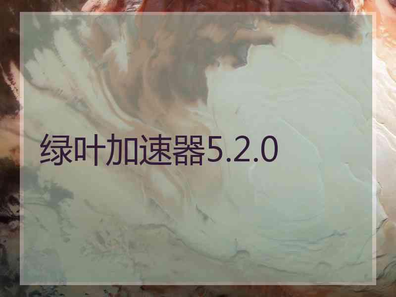 绿叶加速器5.2.0