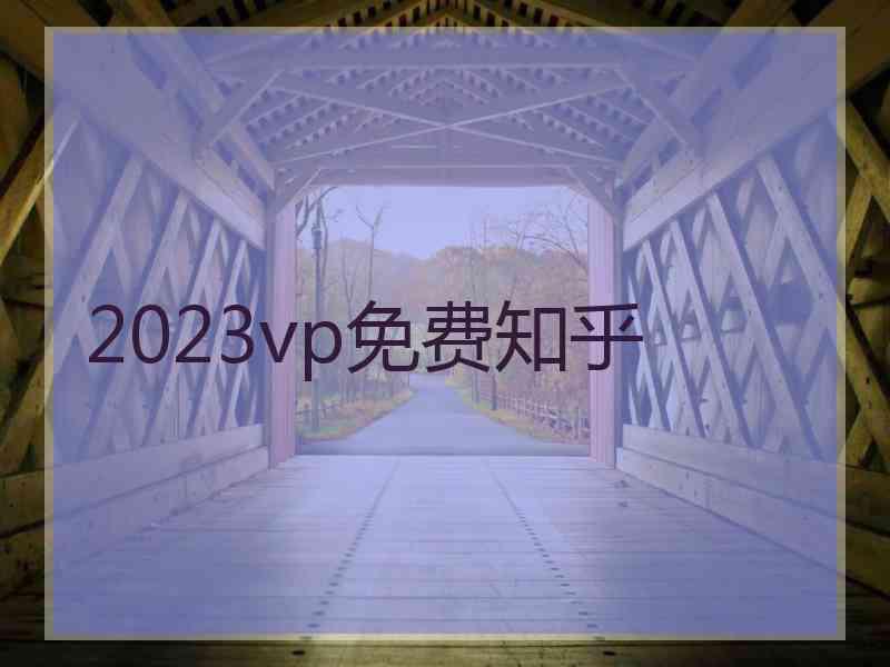 2023vp免费知乎