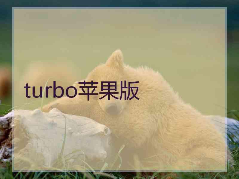 turbo苹果版