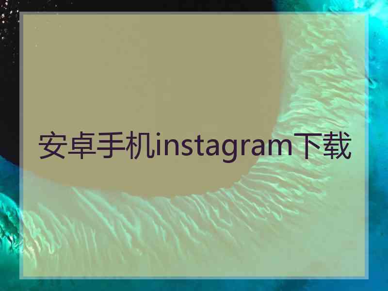 安卓手机instagram下载