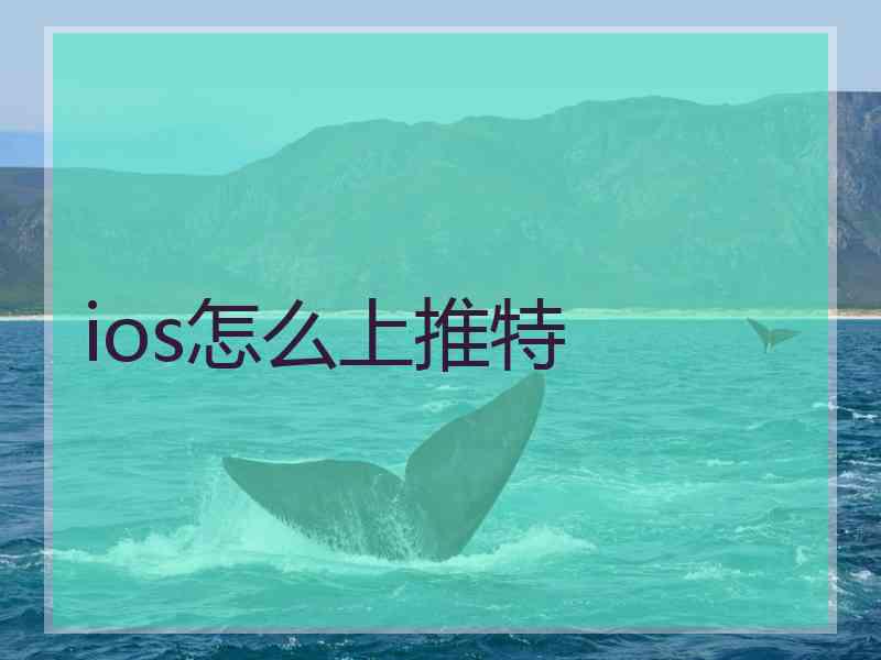 ios怎么上推特