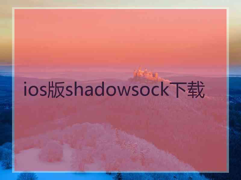 ios版shadowsock下载