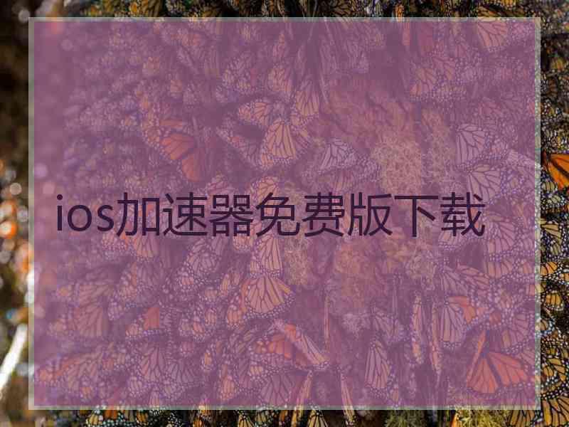 ios加速器免费版下载