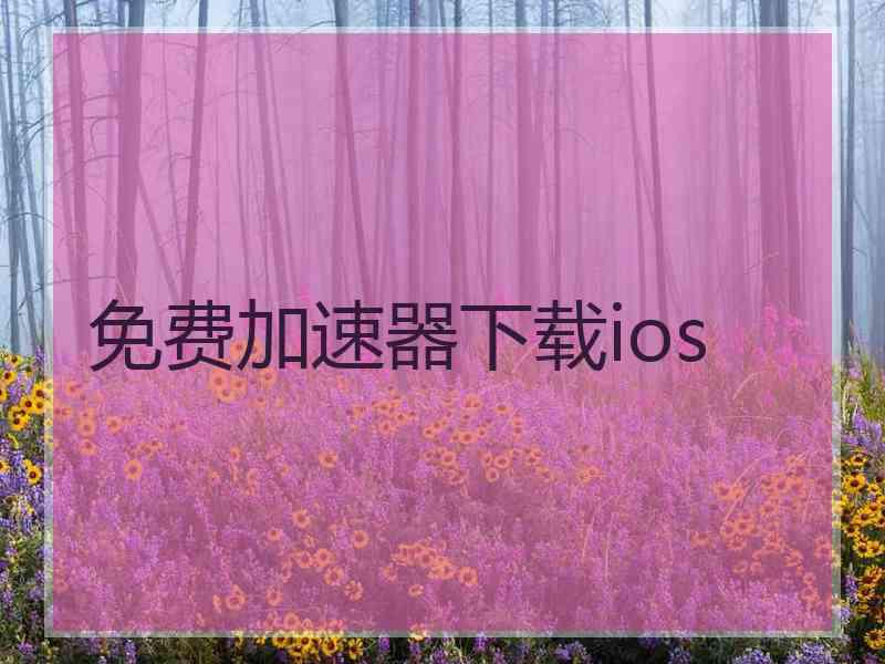 免费加速器下载ios