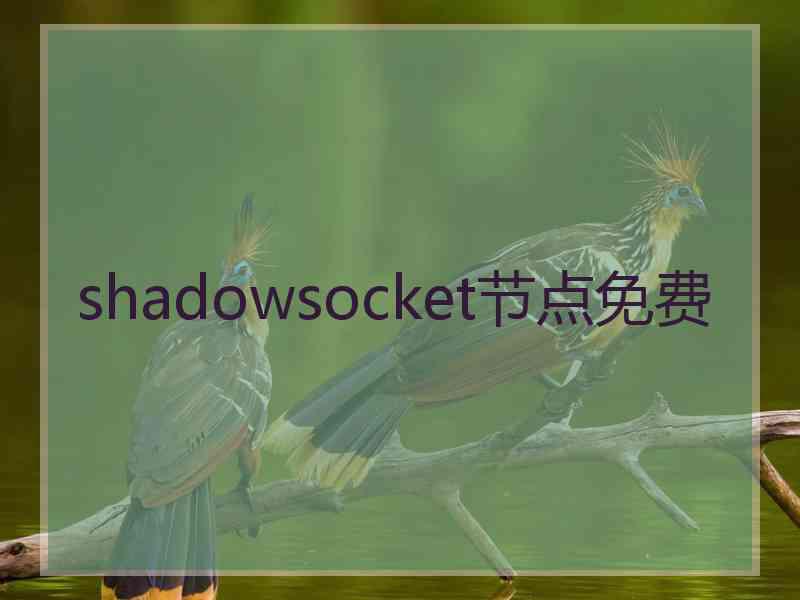 shadowsocket节点免费