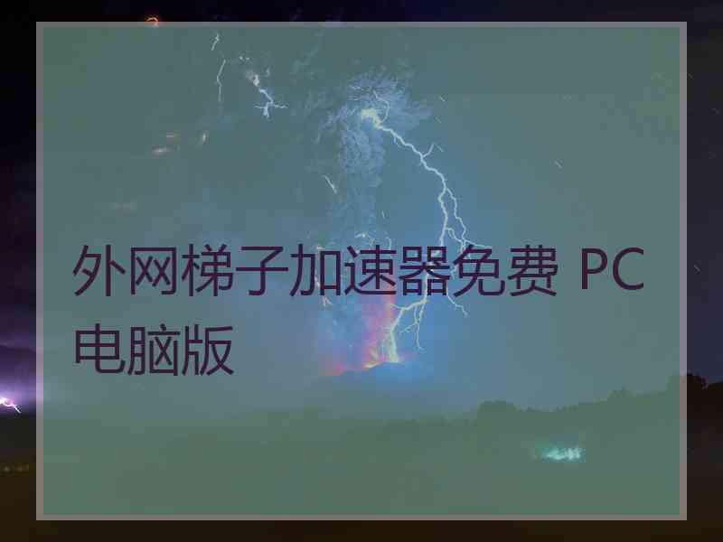 外网梯子加速器免费 PC电脑版