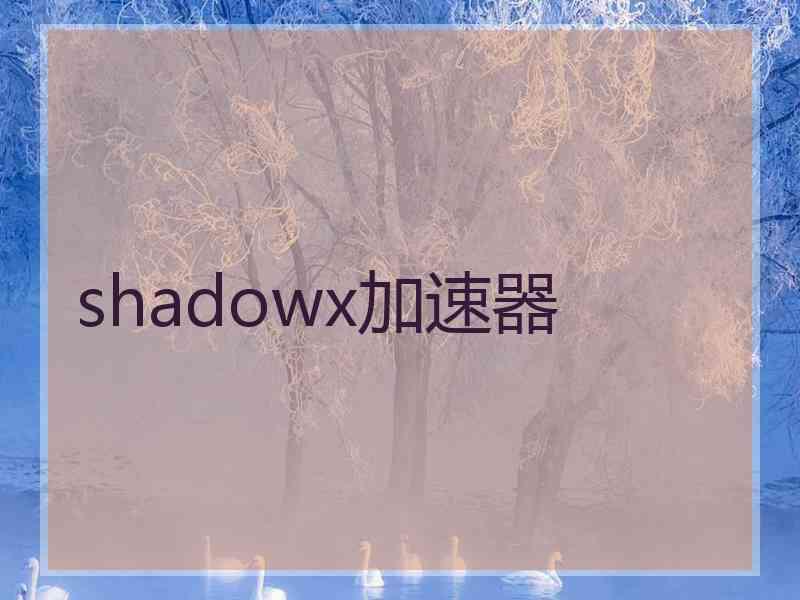 shadowx加速器