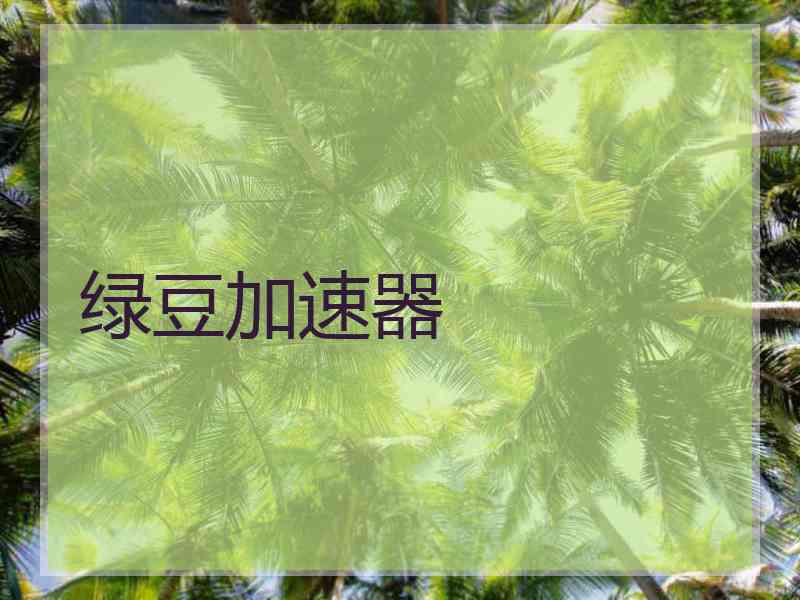 绿豆加速器