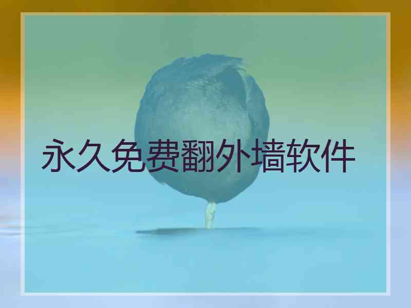 永久免费翻外墙软件