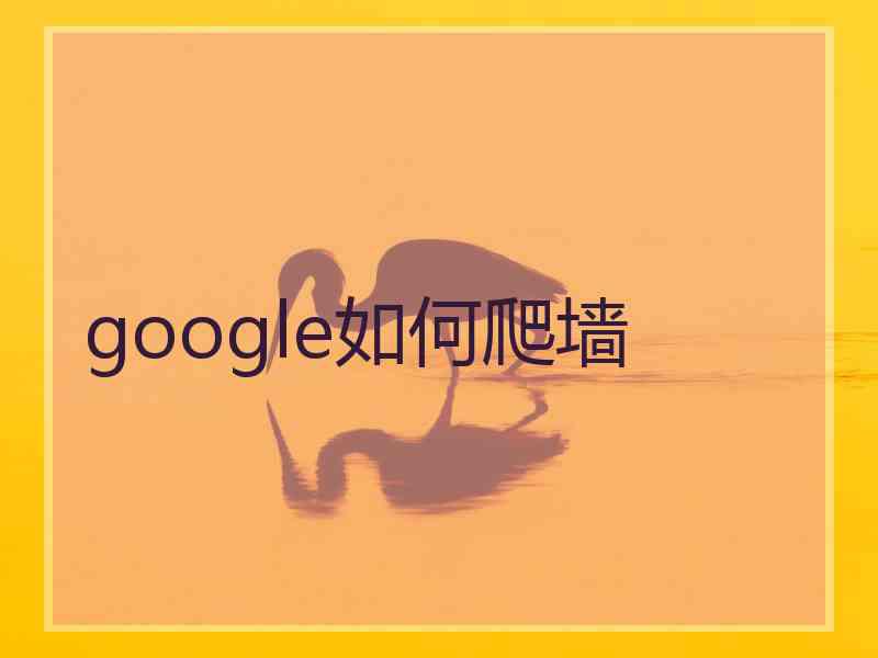 google如何爬墙