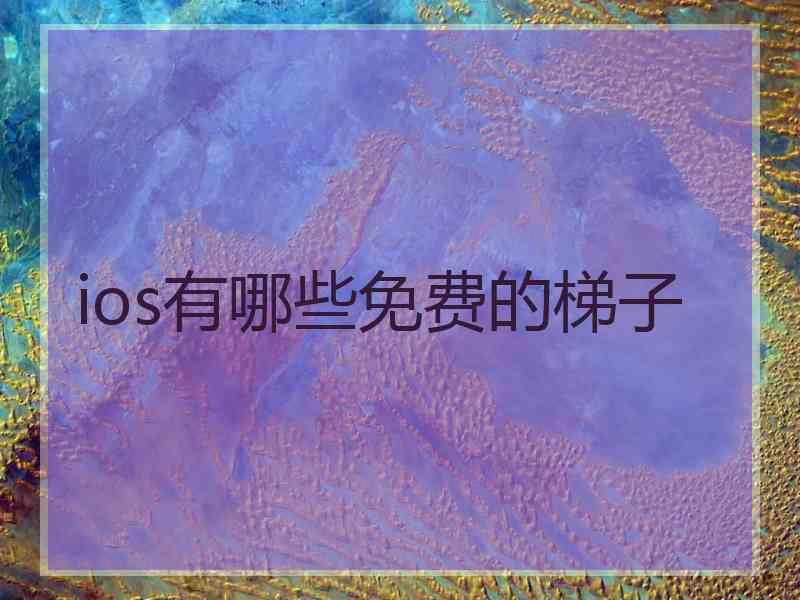 ios有哪些免费的梯子