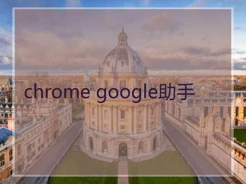 chrome google助手