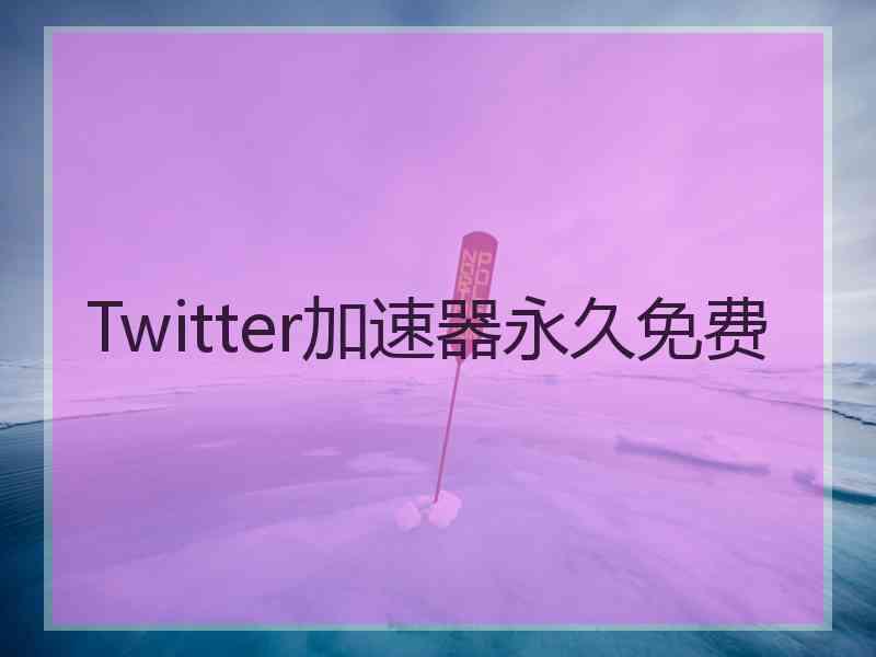 Twitter加速器永久免费