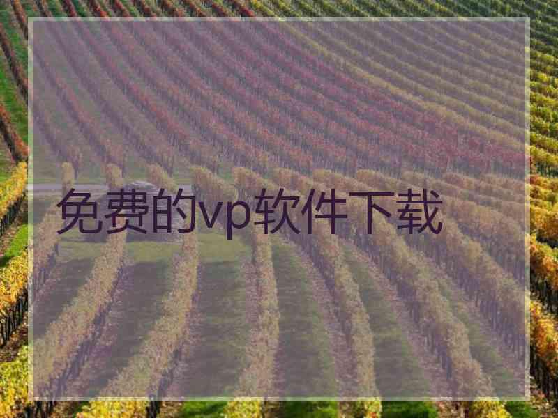 免费的vp软件下载