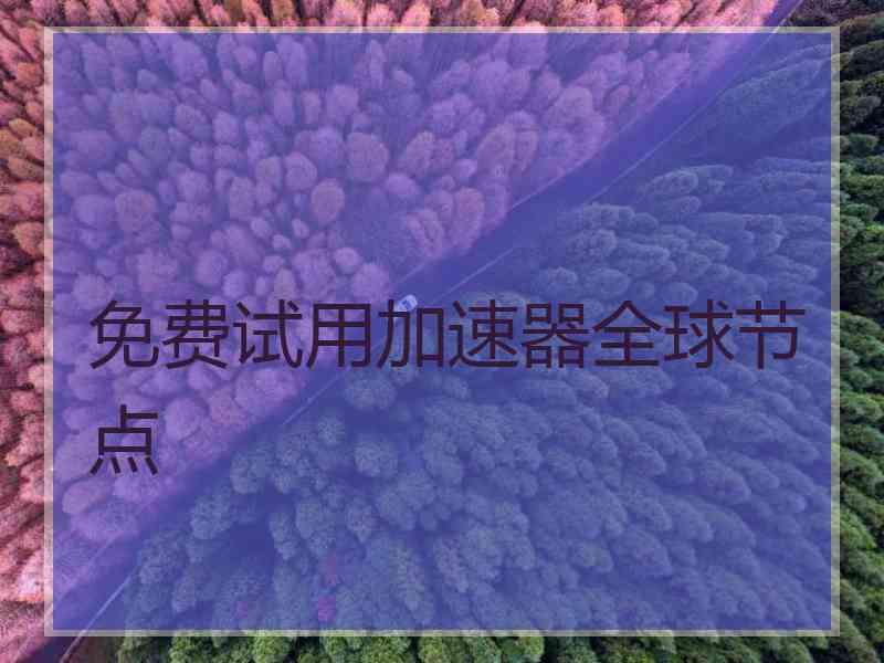 免费试用加速器全球节点