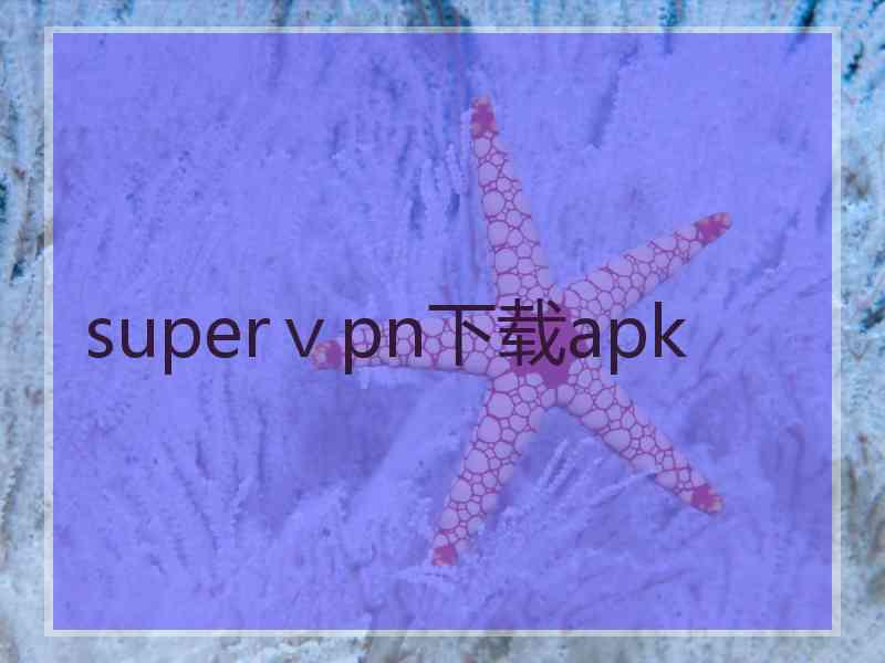 superⅴpn下载apk