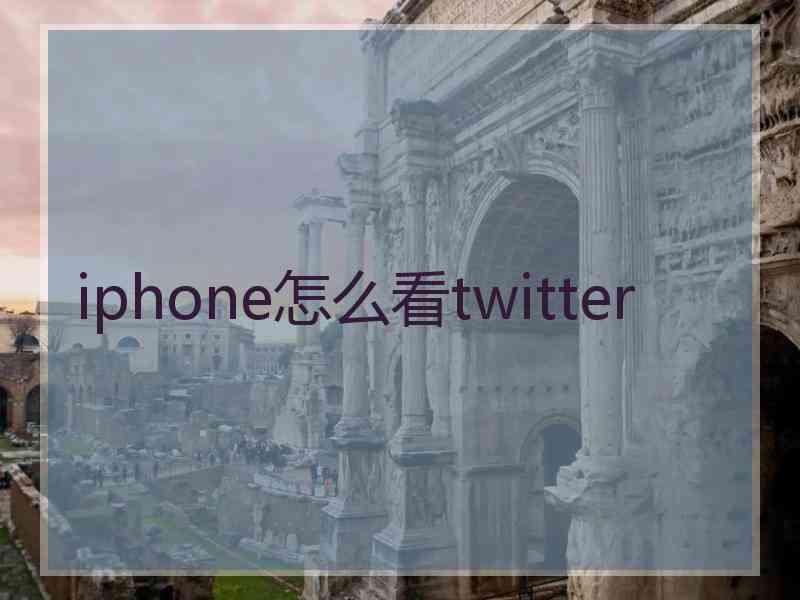 iphone怎么看twitter