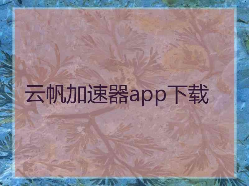 云帆加速器app下载