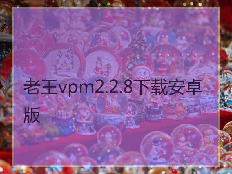 老王vpm2.2.8下载安卓版