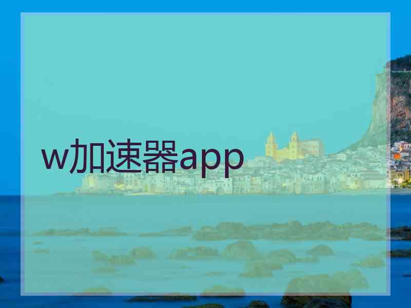 w加速器app