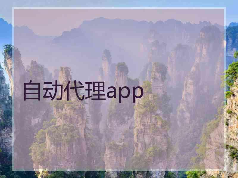 自动代理app