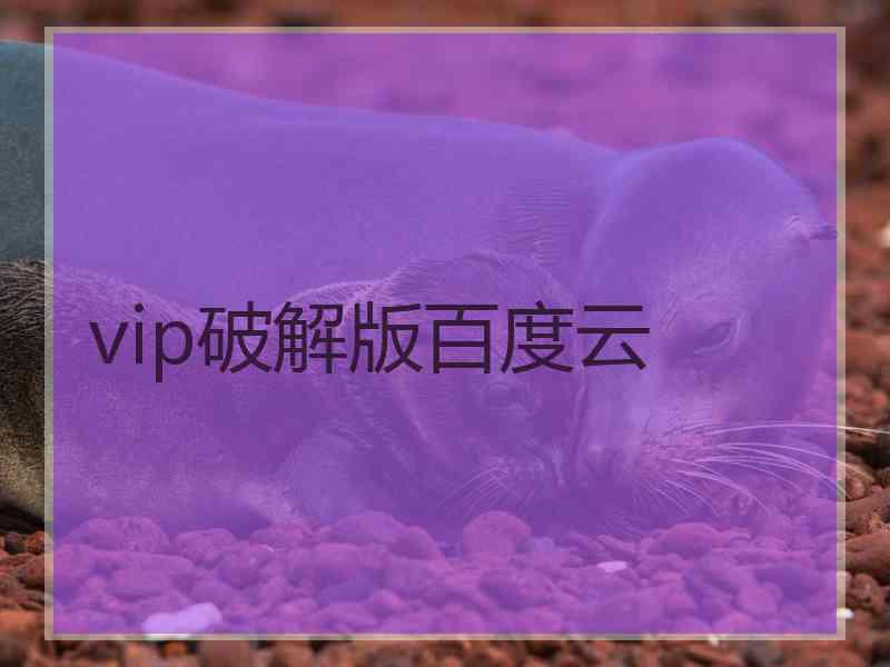 vip破解版百度云