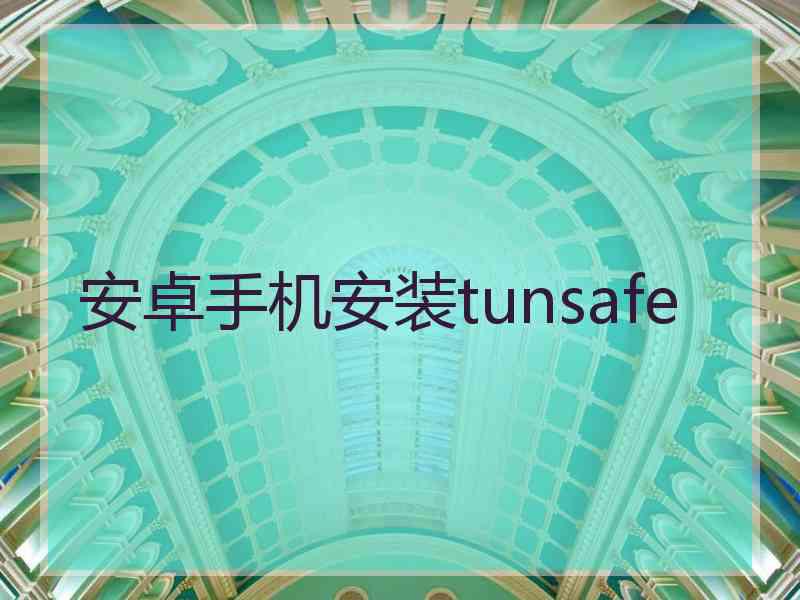 安卓手机安装tunsafe