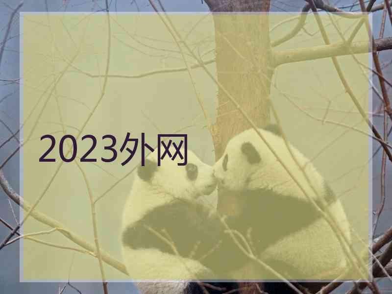 2023外网