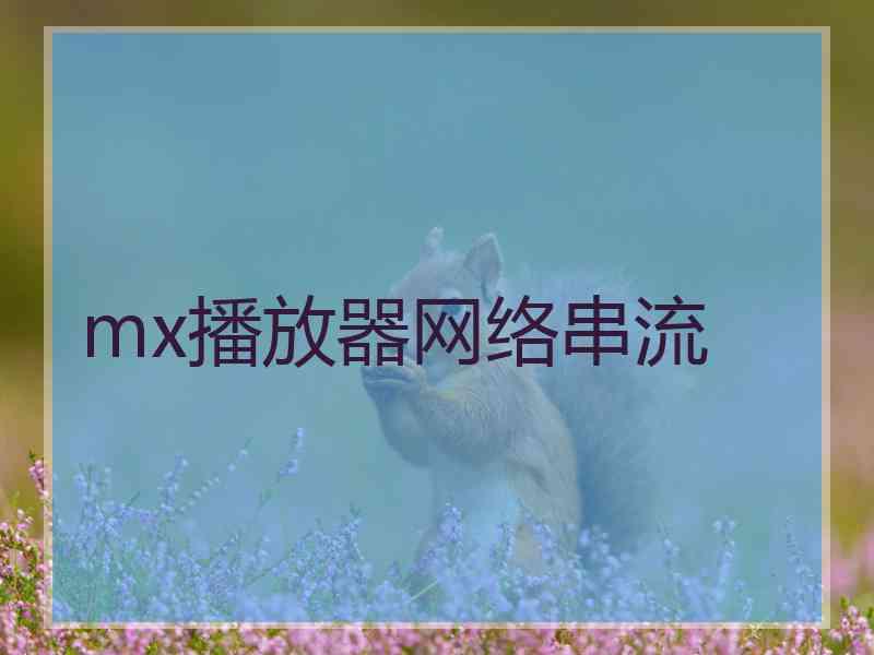 mx播放器网络串流