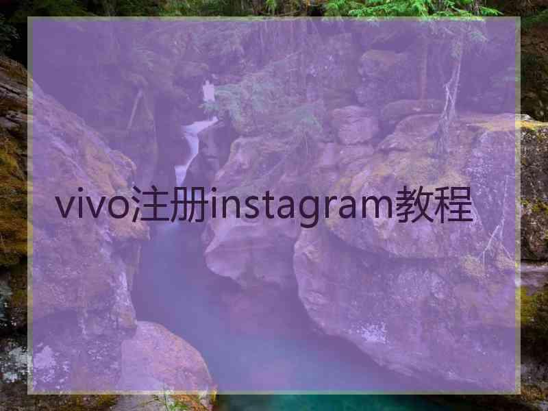 vivo注册instagram教程