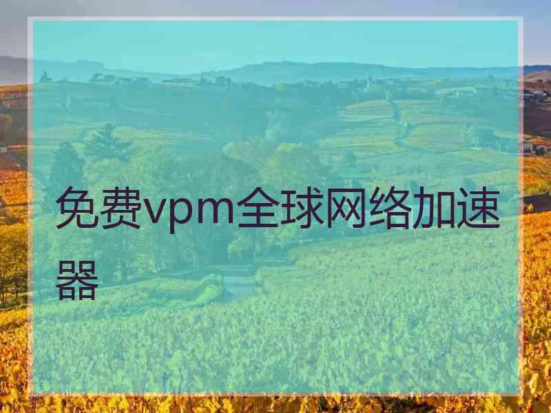 免费vpm全球网络加速器