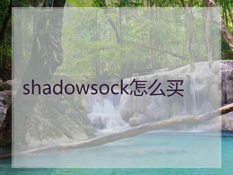 shadowsock怎么买