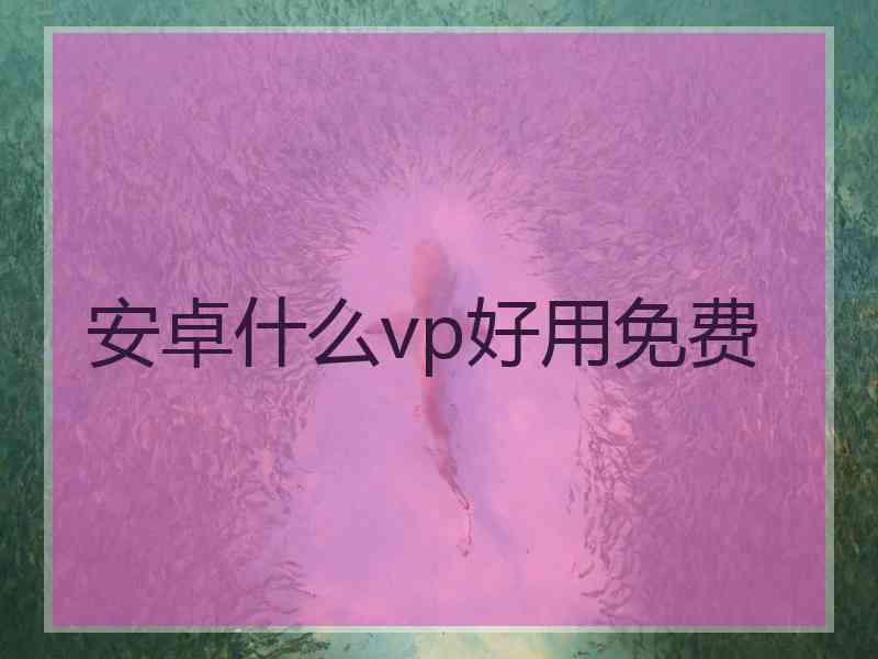 安卓什么vp好用免费