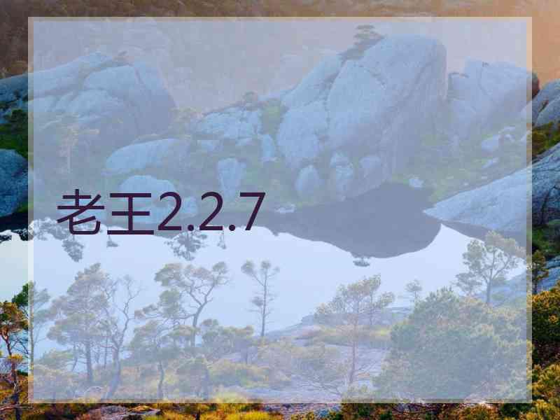 老王2.2.7