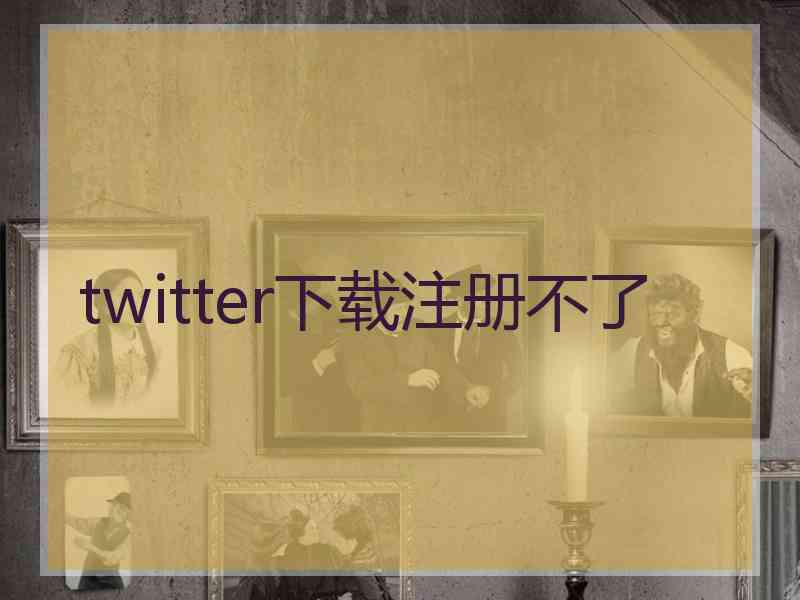 twitter下载注册不了