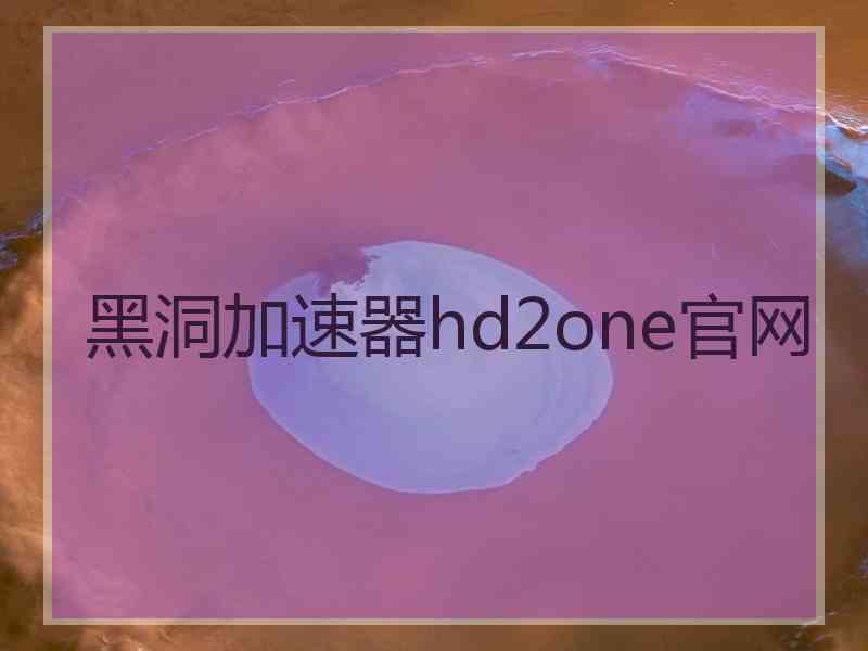 黑洞加速器hd2one官网