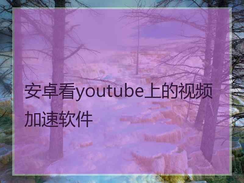 安卓看youtube上的视频加速软件