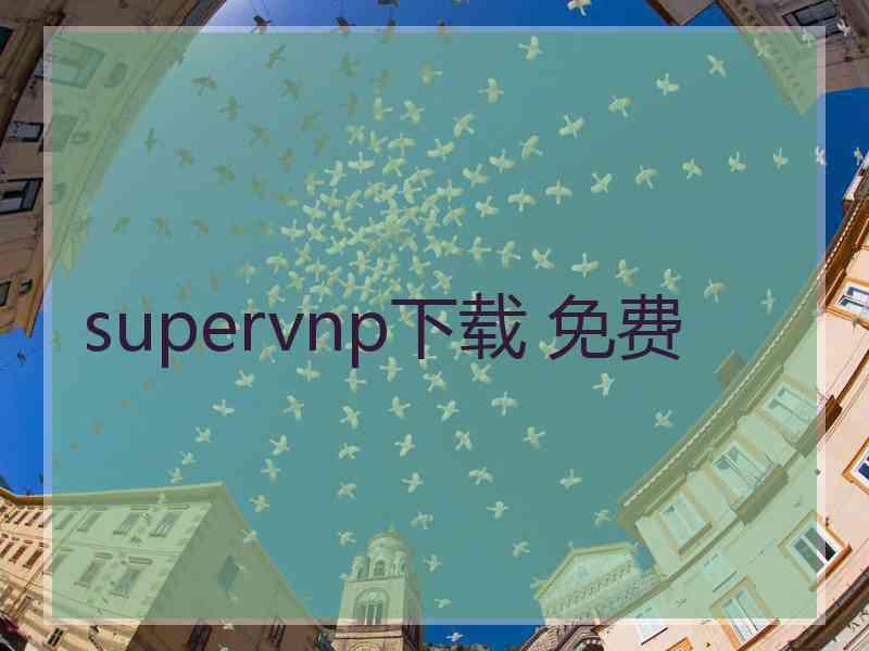 supervnp下载 免费