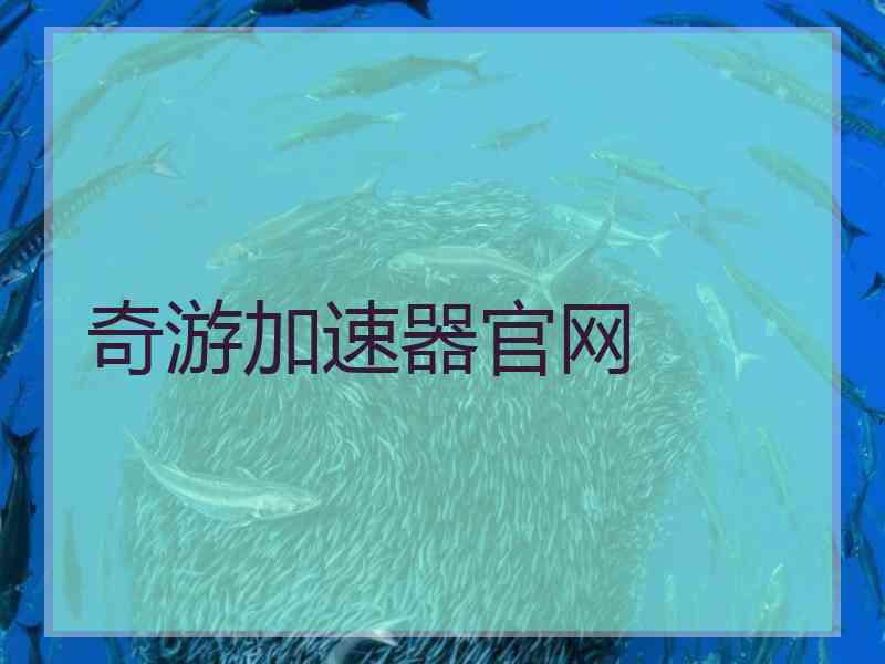 奇游加速器官网