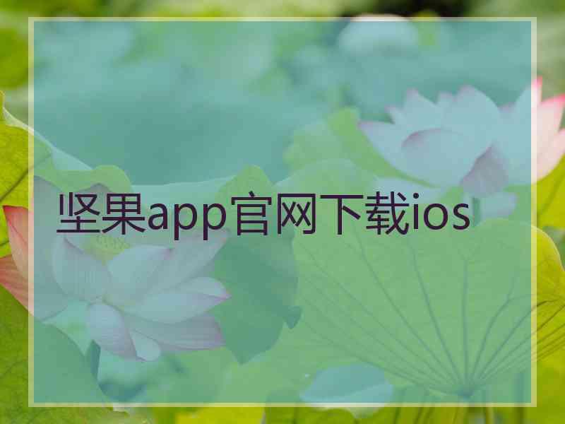 坚果app官网下载ios