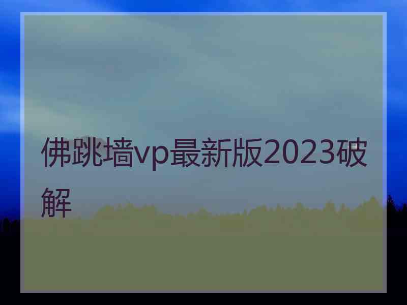 佛跳墙vp最新版2023破解