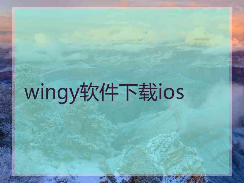 wingy软件下载ios