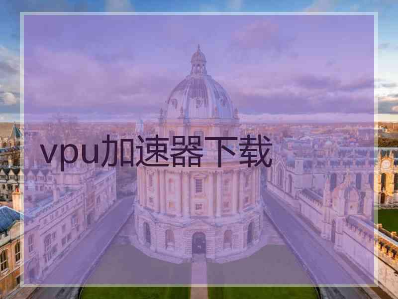 vpu加速器下载