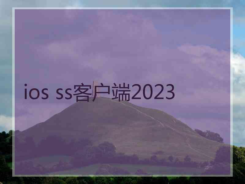 ios ss客户端2023