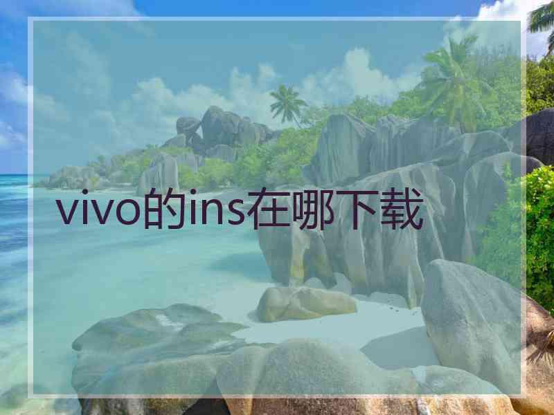 vivo的ins在哪下载