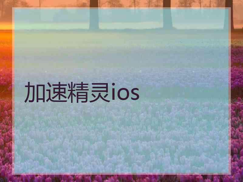 加速精灵ios