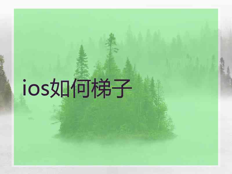 ios如何梯子