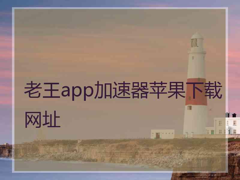 老王app加速器苹果下载网址