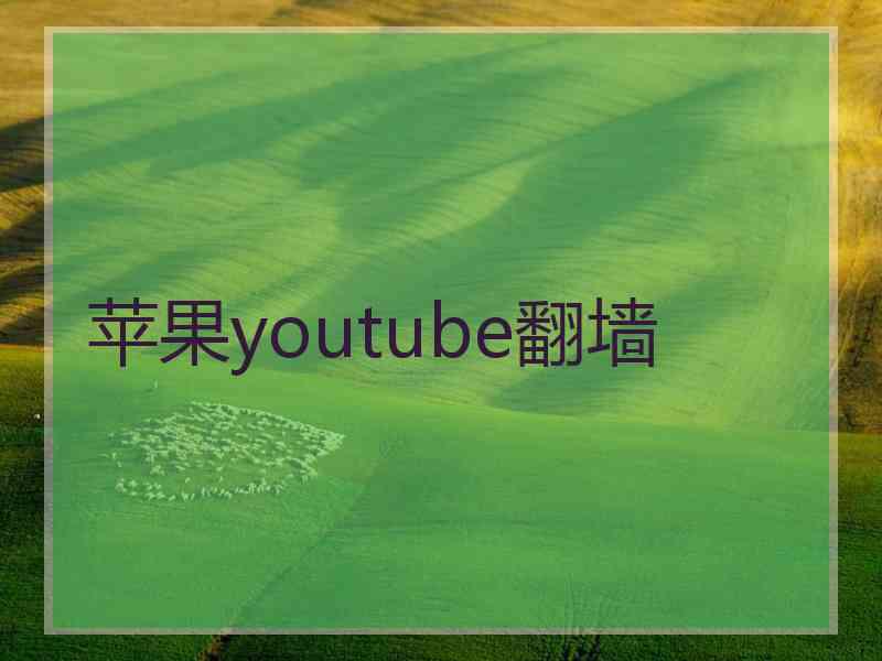 苹果youtube翻墙